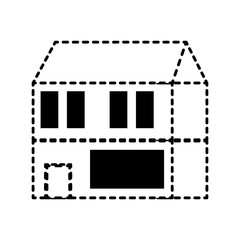 house sticker  vector illustration