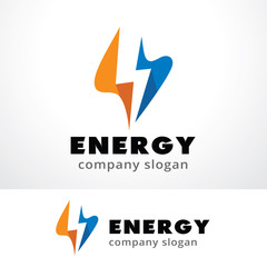 Energy Logo Template Design Vector, Emblem, Design Concept, Creative Symbol, Icon