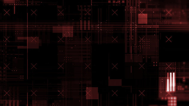 Cyber Mosaic Complex Looping Background