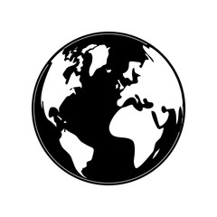 global  planet  vector illustration