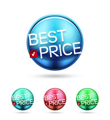 Best price round label