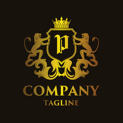 luxury Letter 'P' Logo