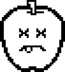 Dead 8-Bit Cartoon Apple