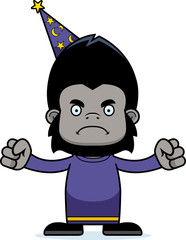 Cartoon Angry Wizard Gorilla