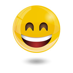 smiley emoticons, emoji, vector illustration.