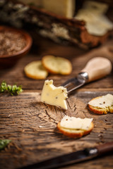Cheese with caraway seeds