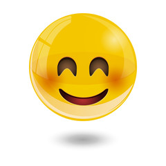 smiley emoticons, emoji, vector illustration.