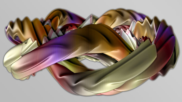 3d illustration - abstrakt fraktal objekt