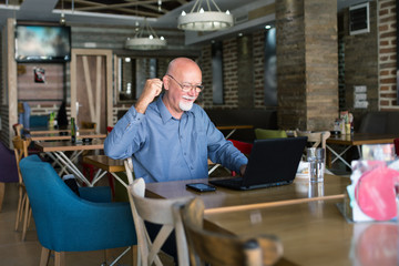 Businessman constantly working