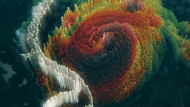 Animation depicting Hurricane Harvey off the coast of Texas. NASA satellite data was used to create realistic topography of the landfall event. (ProRes file with broadcast quality color depth.)