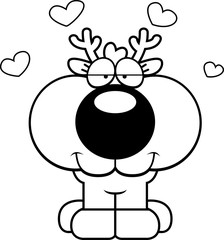 Cartoon Deer Love