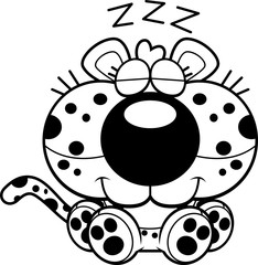 Cartoon Leopard Napping