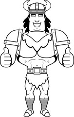 Cartoon Barbarian Thumbs Up