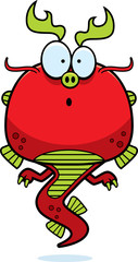 Surprised Cartoon Chinese Dragon