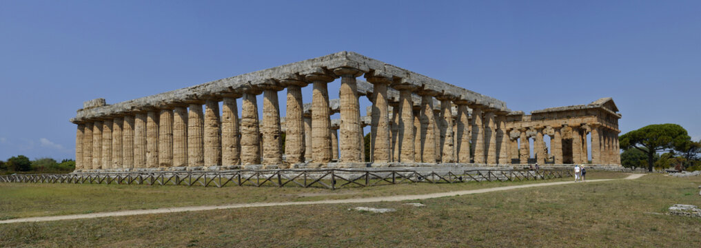 Italy, .Paestum; Juno's temple.