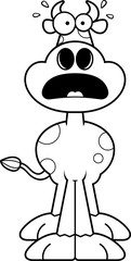 Scared Cartoon Cow
