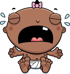 Cartoon Baby Girl Crying