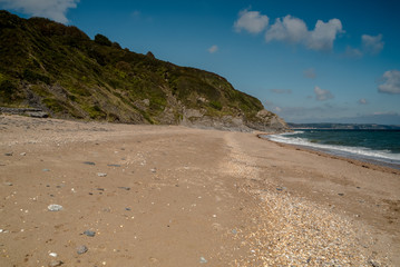 Limpet Rocks seen from Beesands Devon.