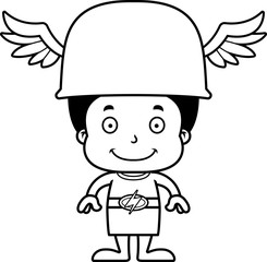 Cartoon Smiling Hermes Boy