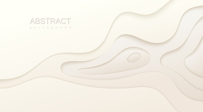 White paper topography relief.