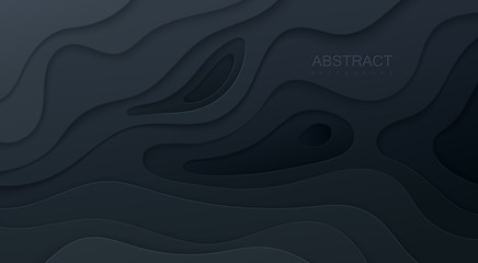 Realistic paper cut background.