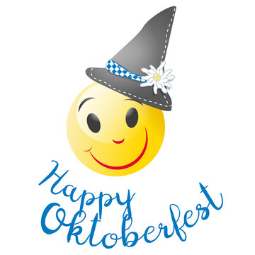 Happy Oktoberfest Smiliey Emoji Boy