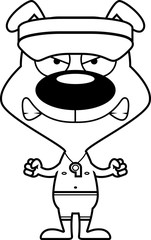Cartoon Angry Lifeguard Puppy