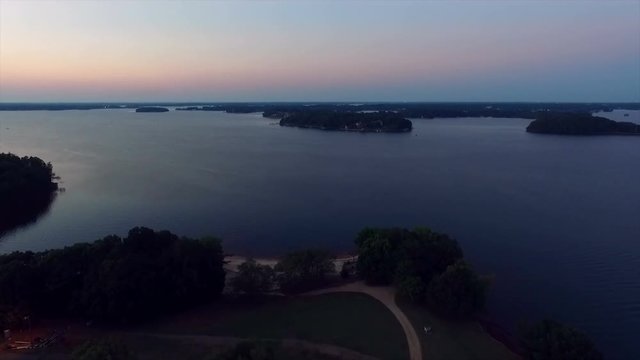Aerial shots from a Phantom 3 of Lake Norman in Charlotte North Carolina.