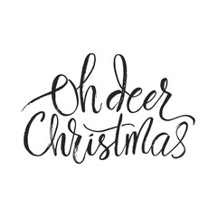 Brush lettering typography. Handwriting text design. Handdrawn lettering card.