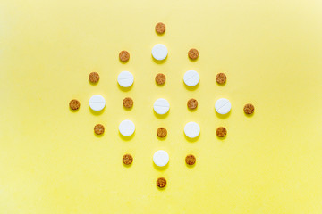 Heap of medicine pills