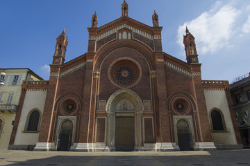 Fototapeta na wymiar Milan; Brera, church of Santa Maria del Carmine.