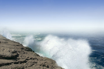 Fototapeta premium Storm near the cliff.