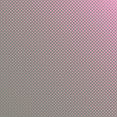 Halftone dot pattern background - vector graphic design from pink circles in varying sizes on grey background