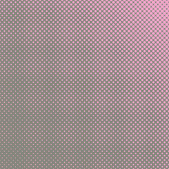 Halftone dot pattern background - vector graphic design from pink circles in varying sizes on grey background