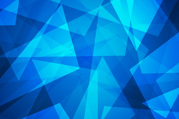 Abstract blue low poly triangle background