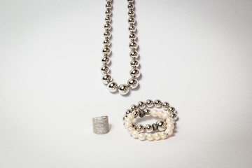 ring, necklace and bracelet