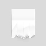 Vector paper ad sheet mockup Vector illustration