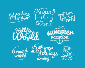 Adventure logos vector collection. Travel icons clipart