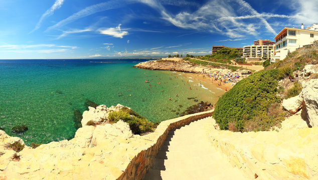 Salou resort town coastline