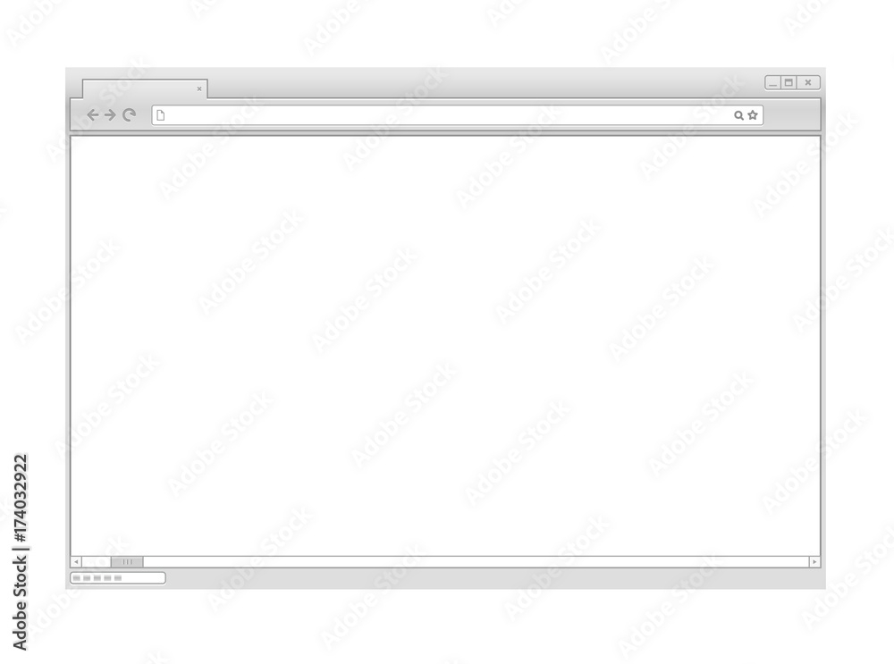 Poster Web browser vector mockup. Ready for a content