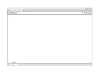 Web browser vector mockup. Ready for a content