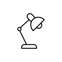 desk lamp line icon
