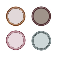 

frames for photos, postcards, paintings and printing. baguette of different colors and cross-sections. use in their projects. isolate on white background.