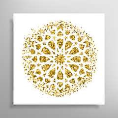 Vector islamic golden pattern