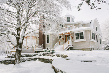 Exterior of house in Winter