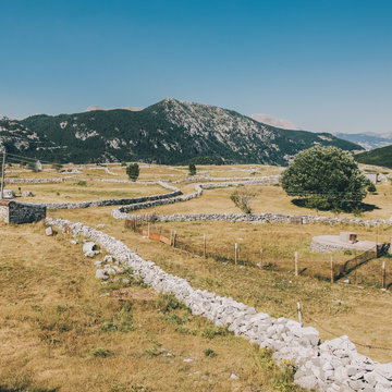 Montenegrin village landscape