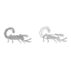 Scorpion it is black icon .