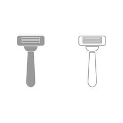 Razor it is black icon .