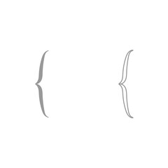 Bracket it is black icon .