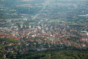 Obraz premium Panoramic view of a town